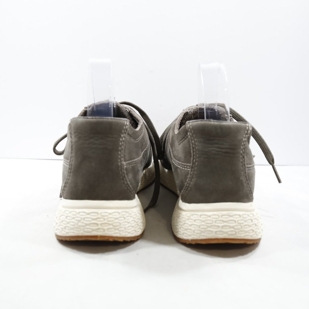 L. L. Bean Stone Coast Gray Leather Comfort Sneakers - 8.5M - Picture 4 of 7
